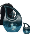 Deer Urn: Large Aluminium Creation Urn For Human Remains