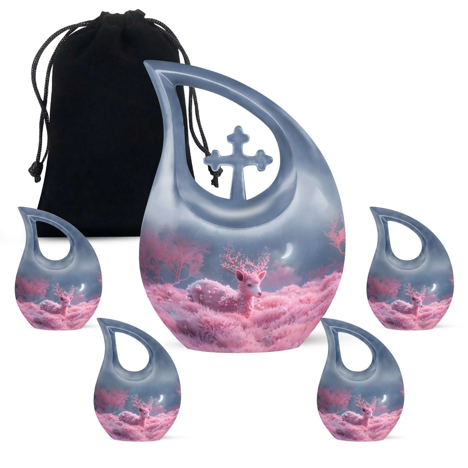 Affordable 10-inch Deer Urn