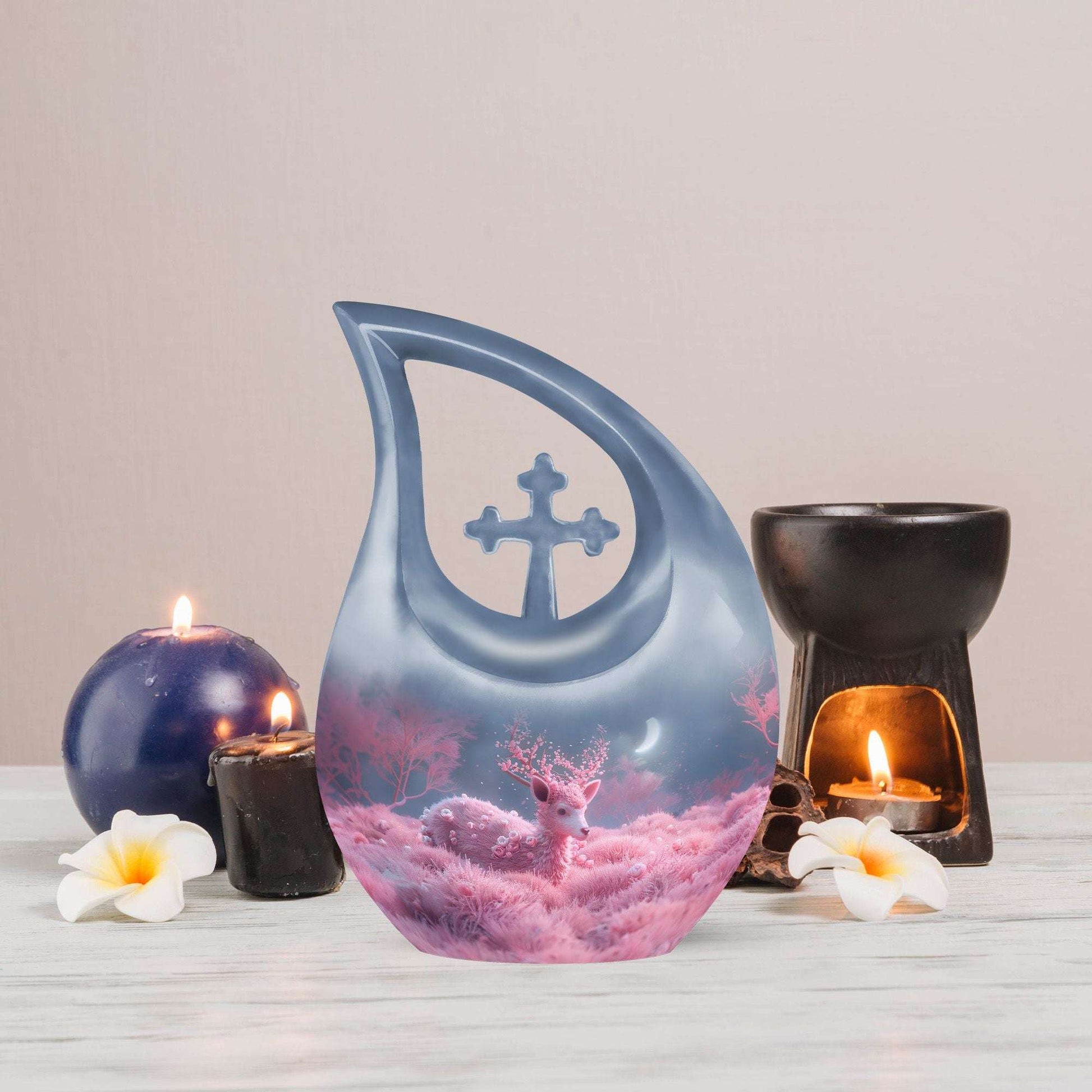 Affordable 10-inch Deer Urn