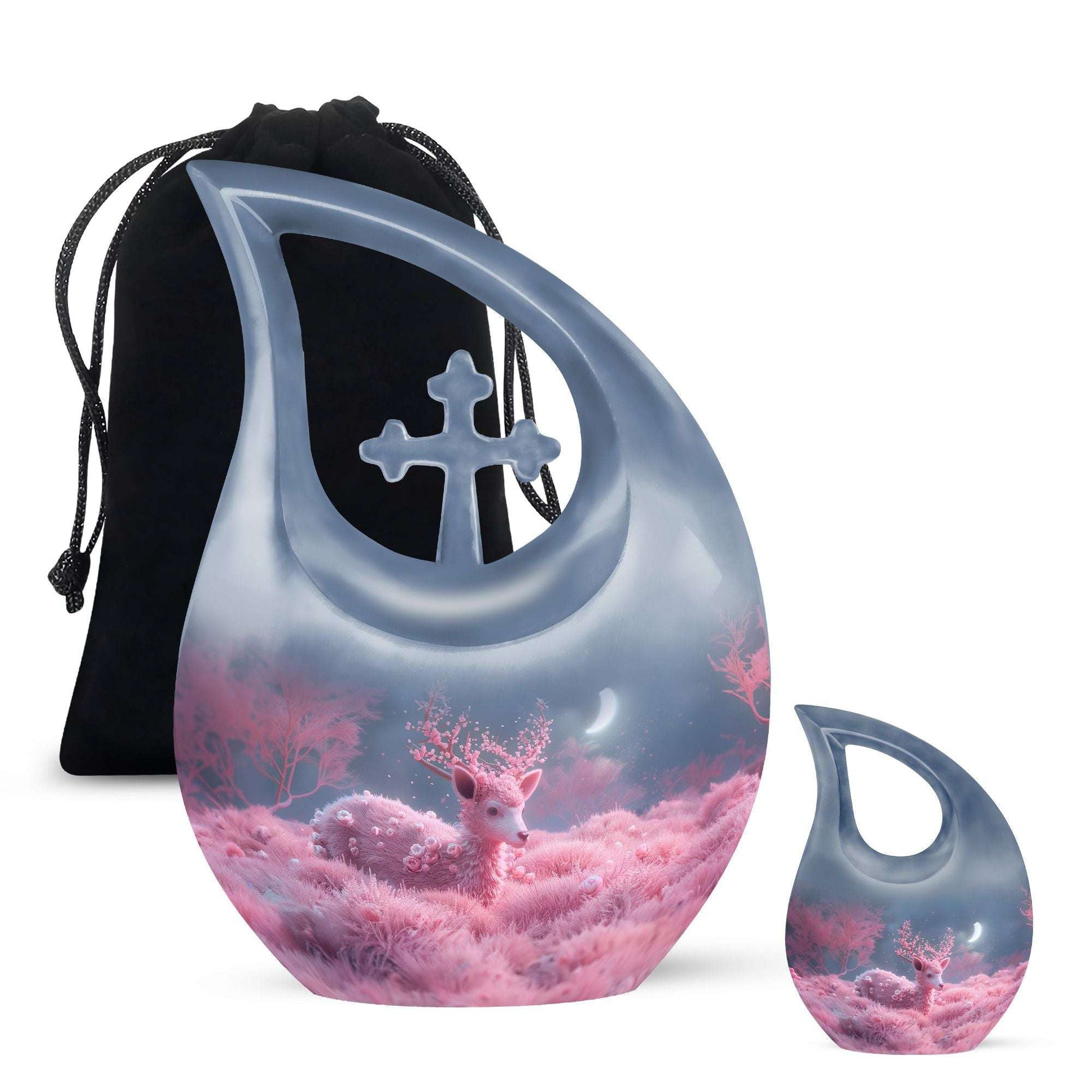 Affordable 10-inch Deer Urn