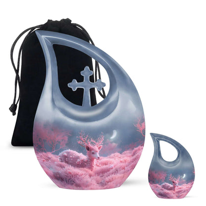 Affordable 10-inch Deer Urn