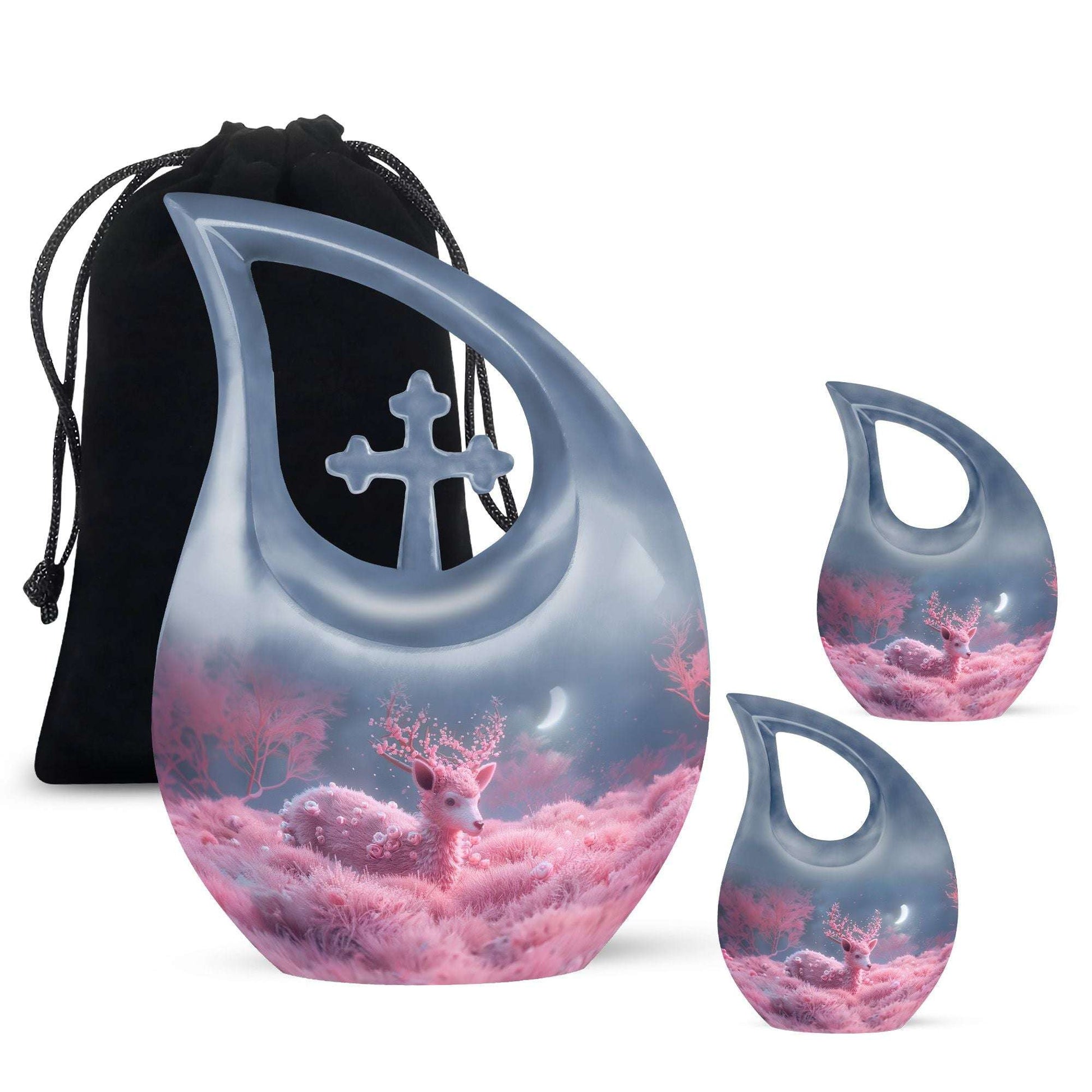 Affordable 10-inch Deer Urn