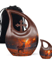 Deer Cremation Urn : Memorial Cremation Urn For Human Ashes