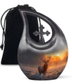 Deer Theme Large Urn 10 Inch