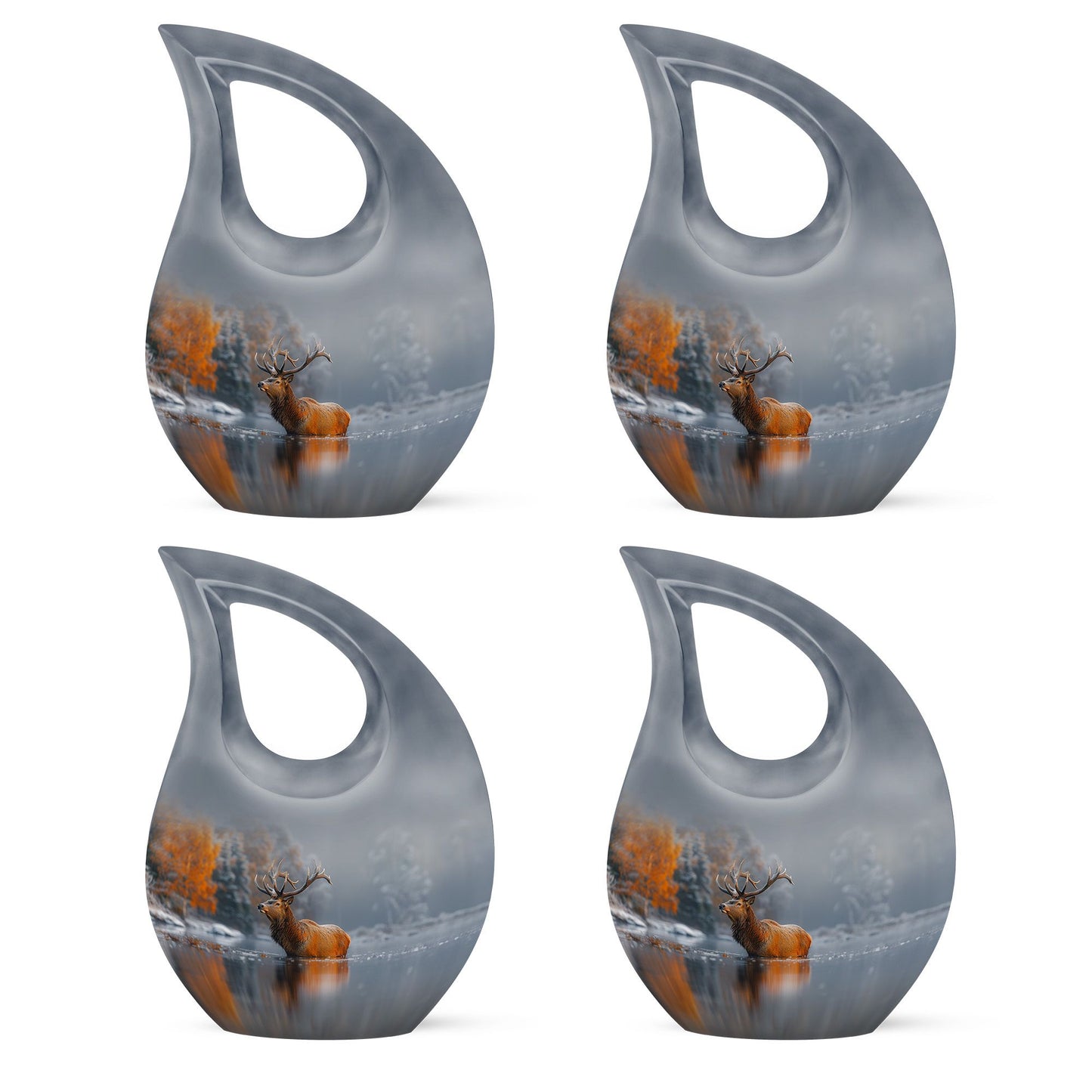 Deer Theme 3 Inch Keepsake Pack of 4