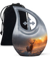 Deer Theme Large Urn 10 Inch