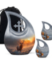 10 Inch Deer-themed Large Aluminium Cremation Urn
