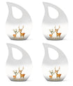 Deer Family Theme 3 Inch Keepsake Pack of 4