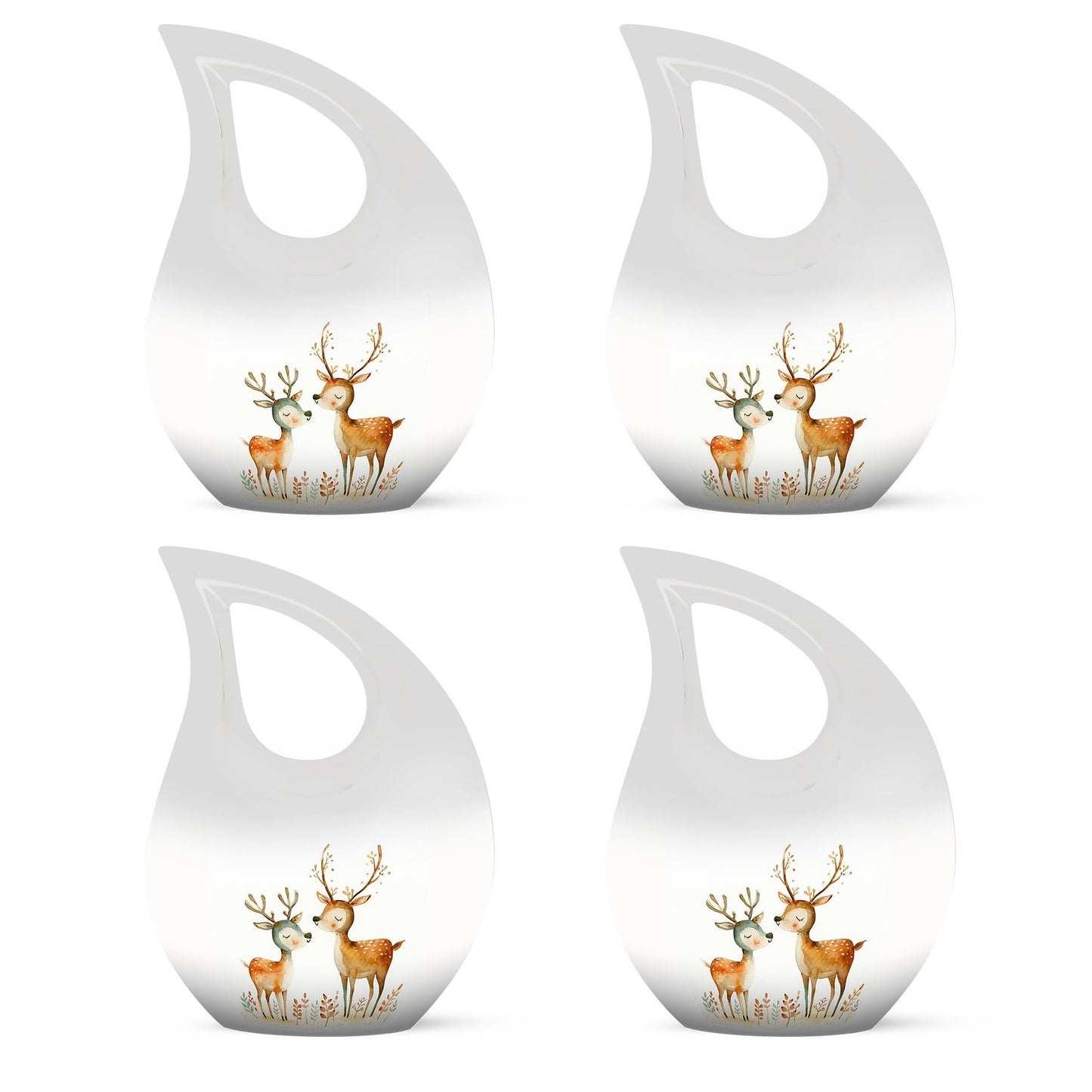Deer Family Theme 3 Inch Keepsake Pack of 4