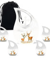 Deer Family Theme Large Urn With 4 Keepsake Urn