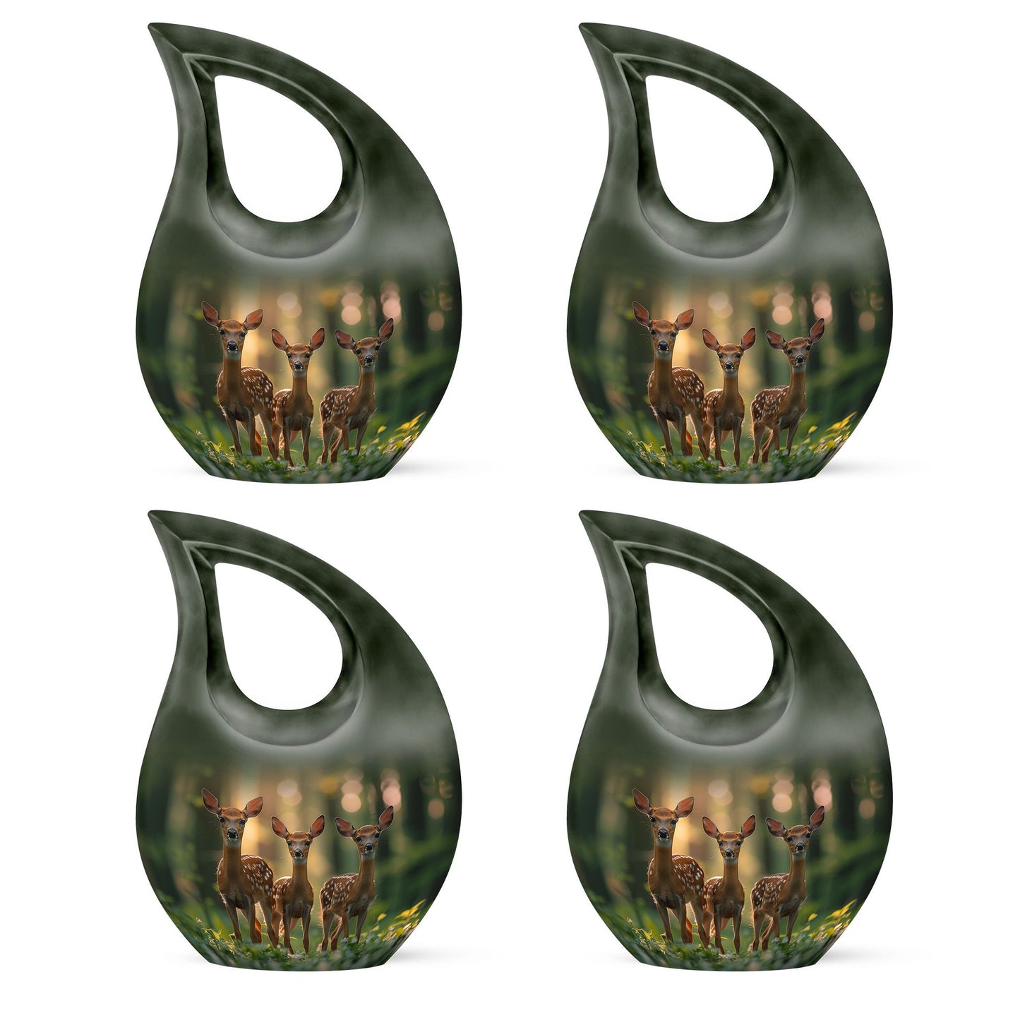 Deer Family Theme 3 Inch Keepsake Pack of 4