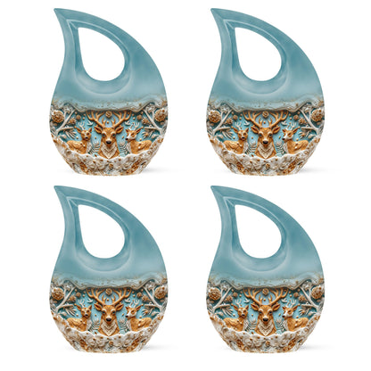 Deer Family Theme 3 Inch Keepsake Pack of 4