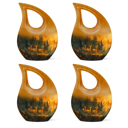 Deer Family Theme 3 Inch Keepsake Pack of 4