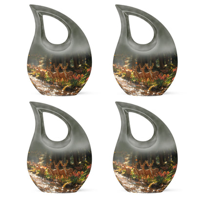 Deer Family Theme 3 Inch Keepsake Pack of 4