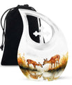 Deer Family themed, 10-inch Cross Drop Large Urn
