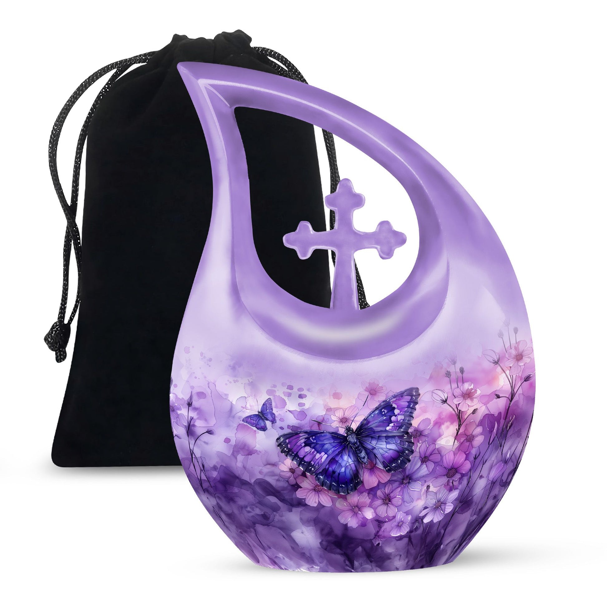 Butterfly Theme Large Urn 10 Inch