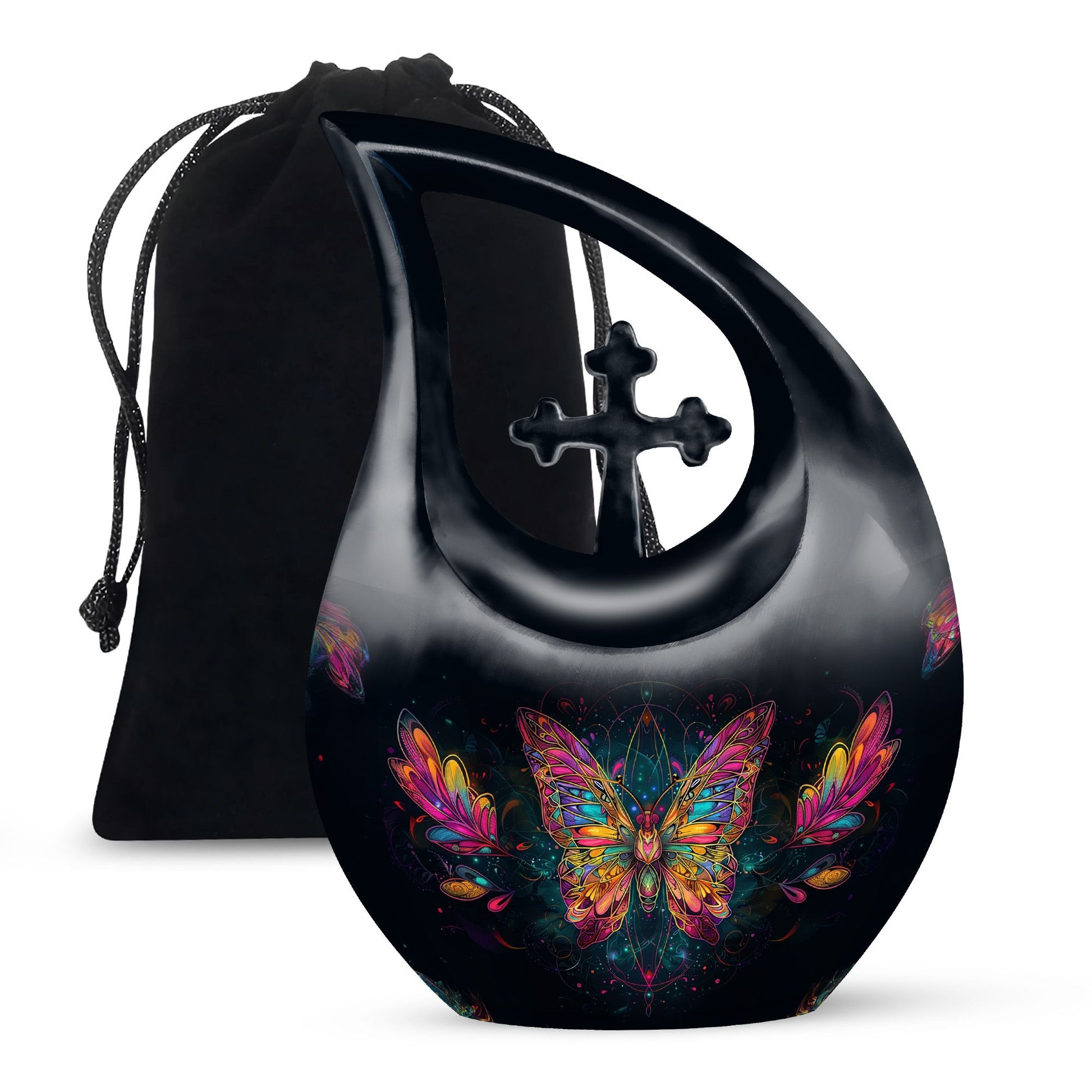 Butterfly Theme Large Urn 10 Inch