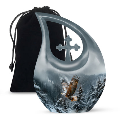 Eagle Theme Large Urn 10 Inch