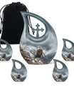 Eagle Theme Large Urn With 4 Keepsake Urn