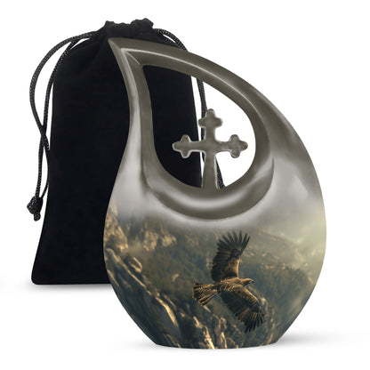 Eagle Theme Large Urn 10 Inch