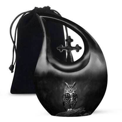 Owl Theme Large Urn 10 Inch