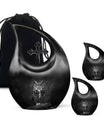 Owl Theme Large Urn With 2 Keepsake Urn