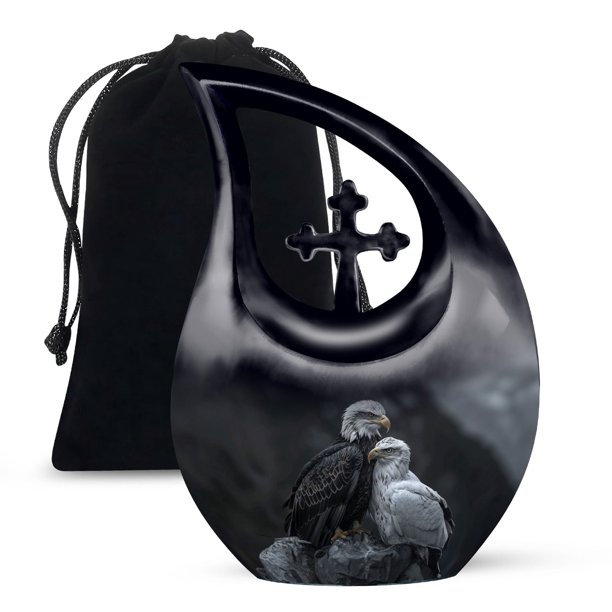 Eagle Theme Large Urn 10 Inch