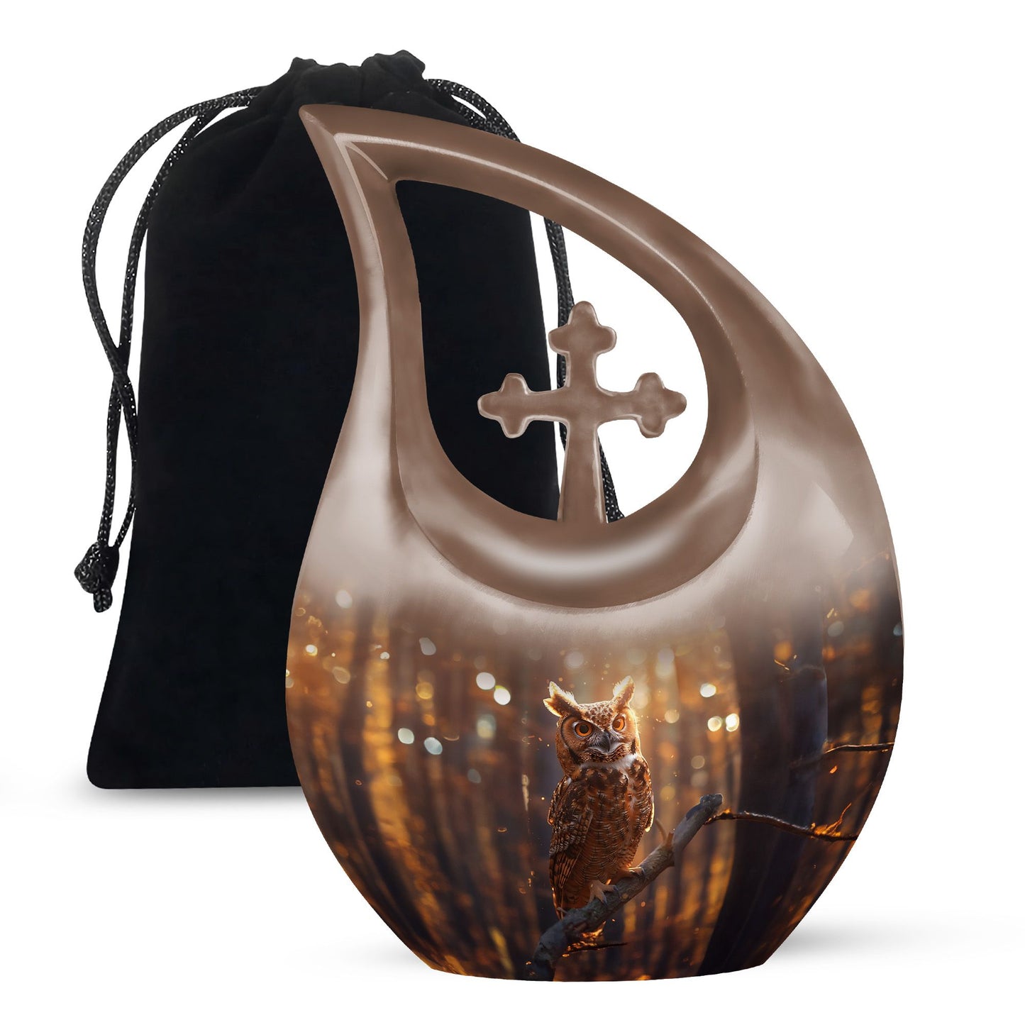 Owl Theme Large Urn 10 Inch