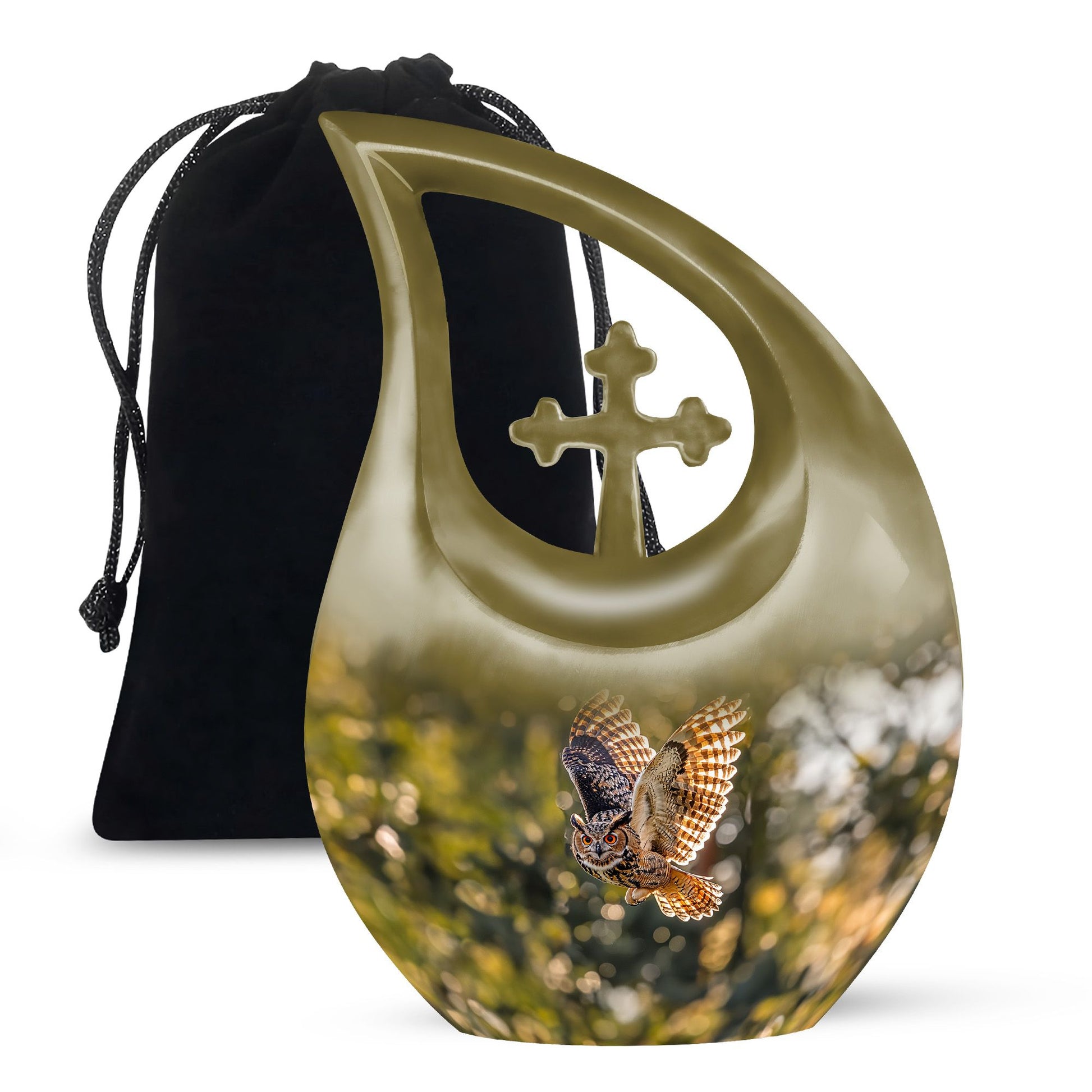 Owl Theme Large Urn 10 Inch