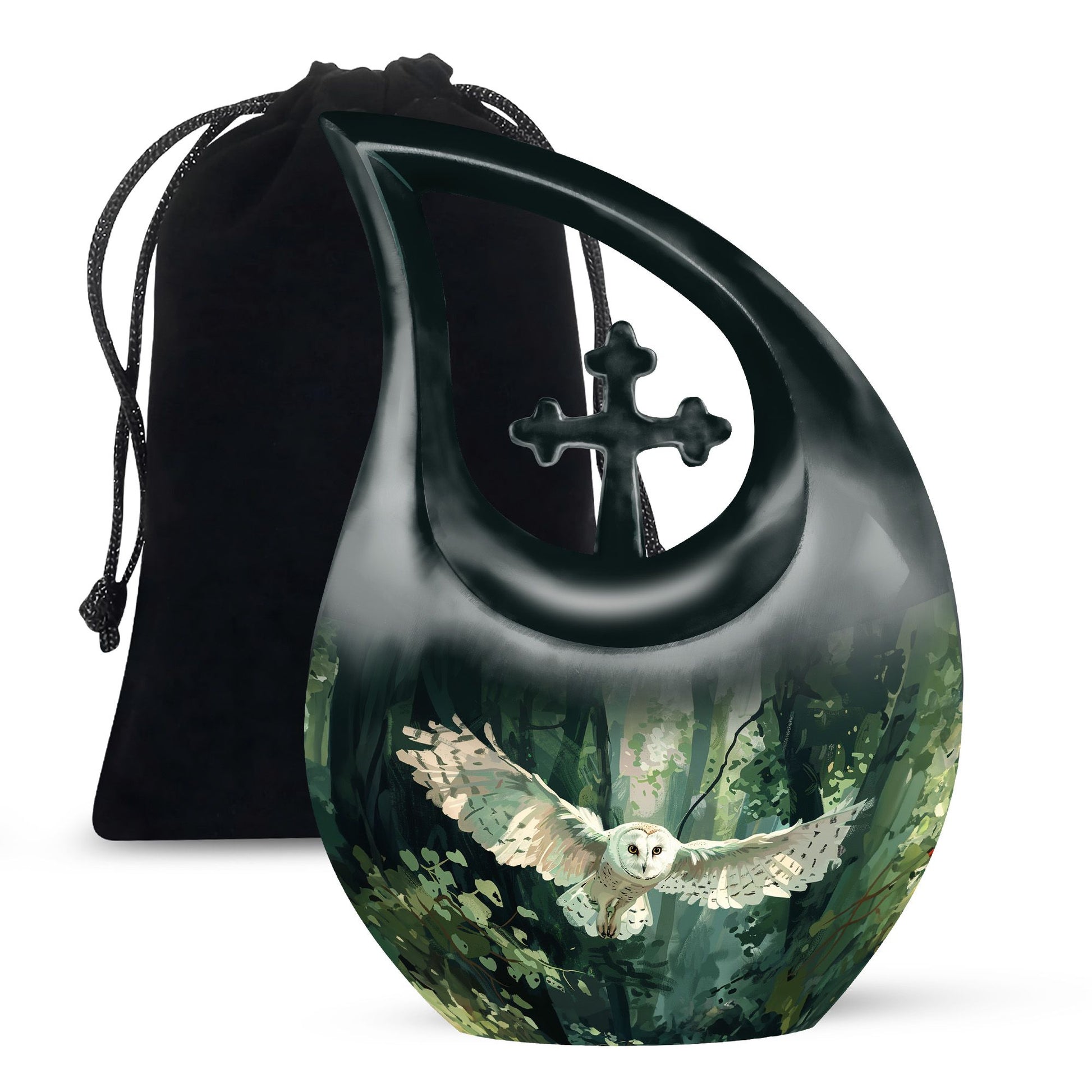 Owl Theme Large Urn 10 Inch