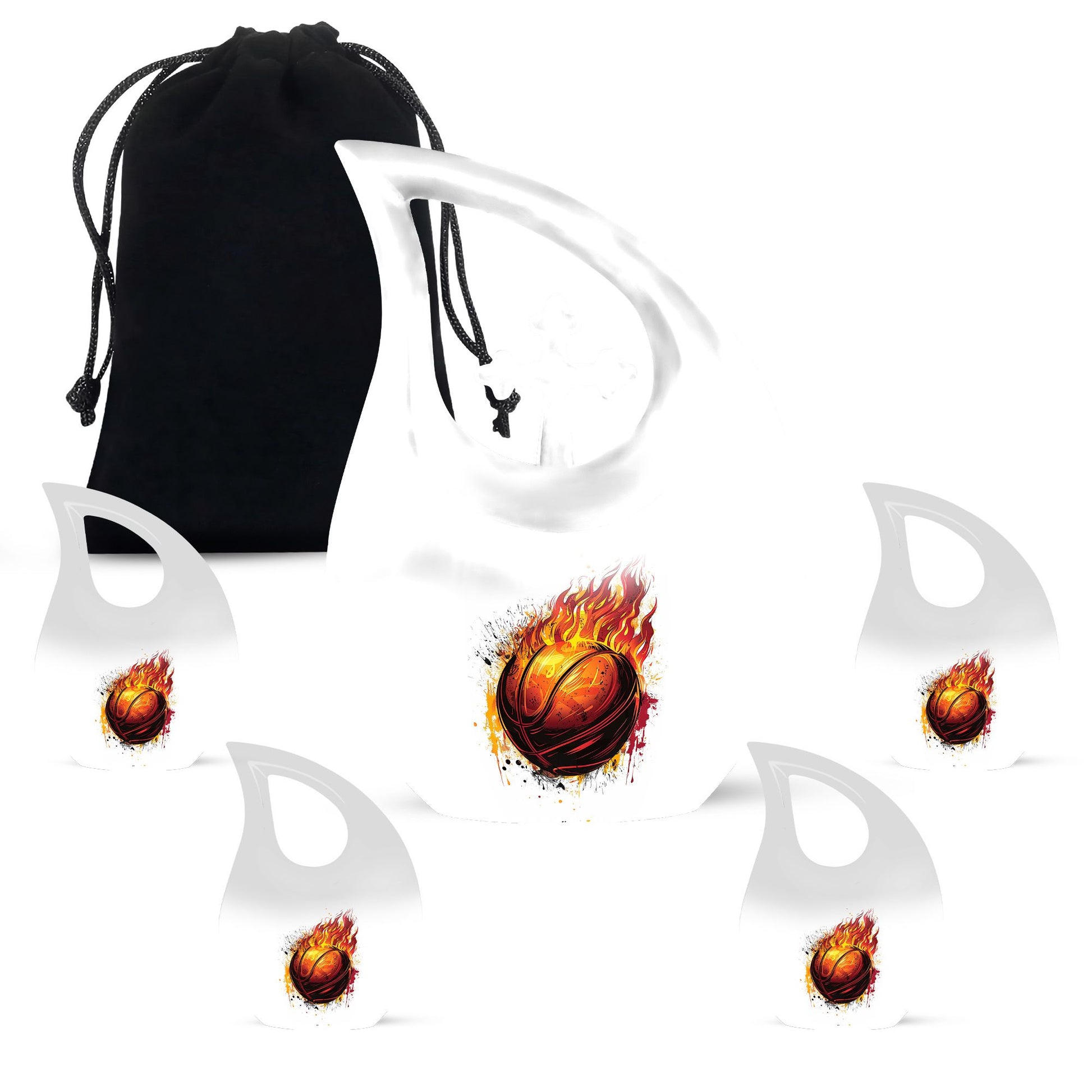 Cross drop designed Basketball urn 