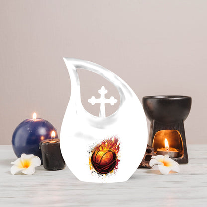 Cross drop designed Basketball urn 