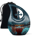 Basketball Theme Large Urn 10 Inch