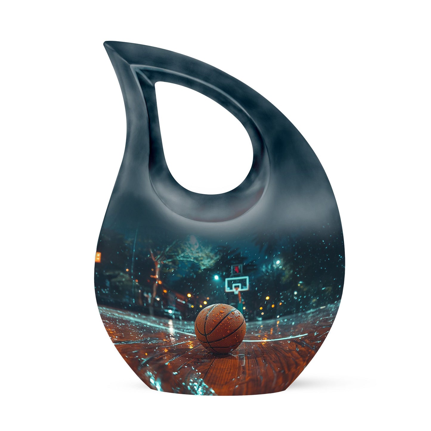 Medium-sized Basketball Urn in Cross Drop design,