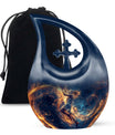 10-inch Basketball Theme Cross Drop Customized Urn