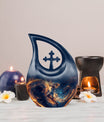 10-inch Basketball Theme Cross Drop Customized Urn