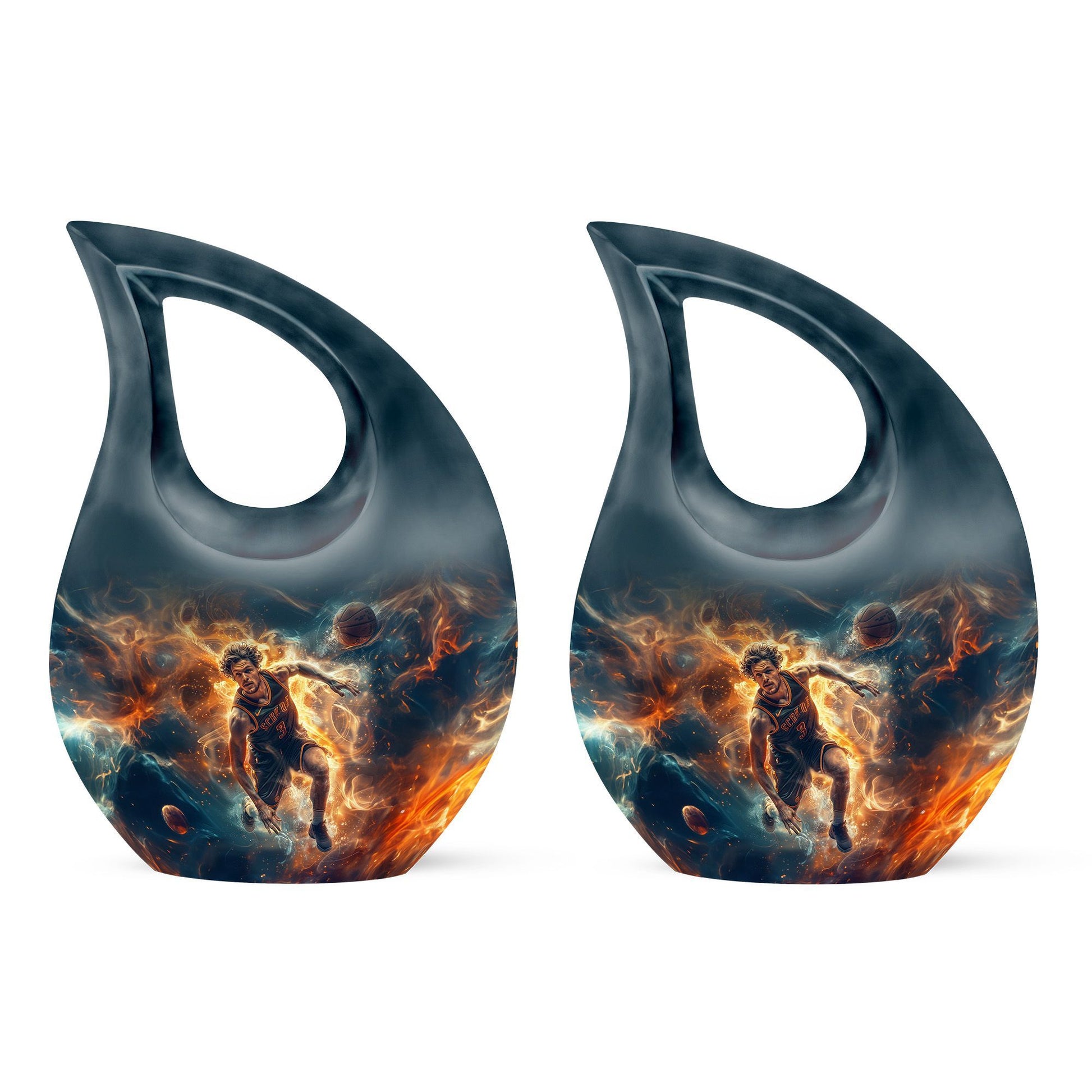 10 inch Cross Drop Basketball Urn