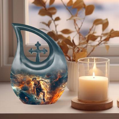10 inch Cross Drop Basketball Urn