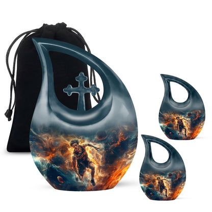 10 inch Cross Drop Basketball Urn
