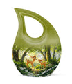 10 inch Deer-themed Cross Drop Extra Large Urn