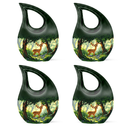 Deer themed Cross Drop design Large Urn 