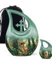 Deer Memorial Urn, Containers Urn For Cremated Ashes