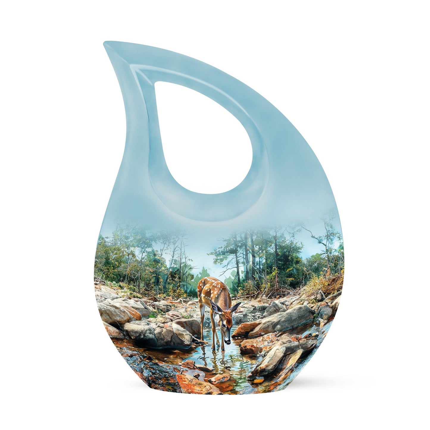 10-inch Deer Urn Vase
