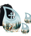 Deer Design Cremation Urn for Cherished Remembrance