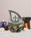 10-inch Fish-themed memorial urn