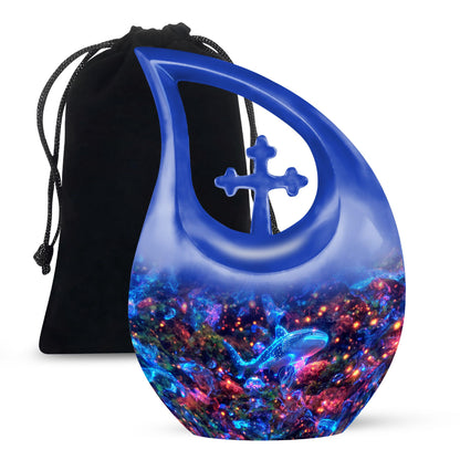 Personalized Fish Cremation Urn for Pet Ashes - 10-inch, 200 cu in - Yatskia
