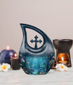 Fish Urn, Cross Drop designed Memorial Urn For Ashes