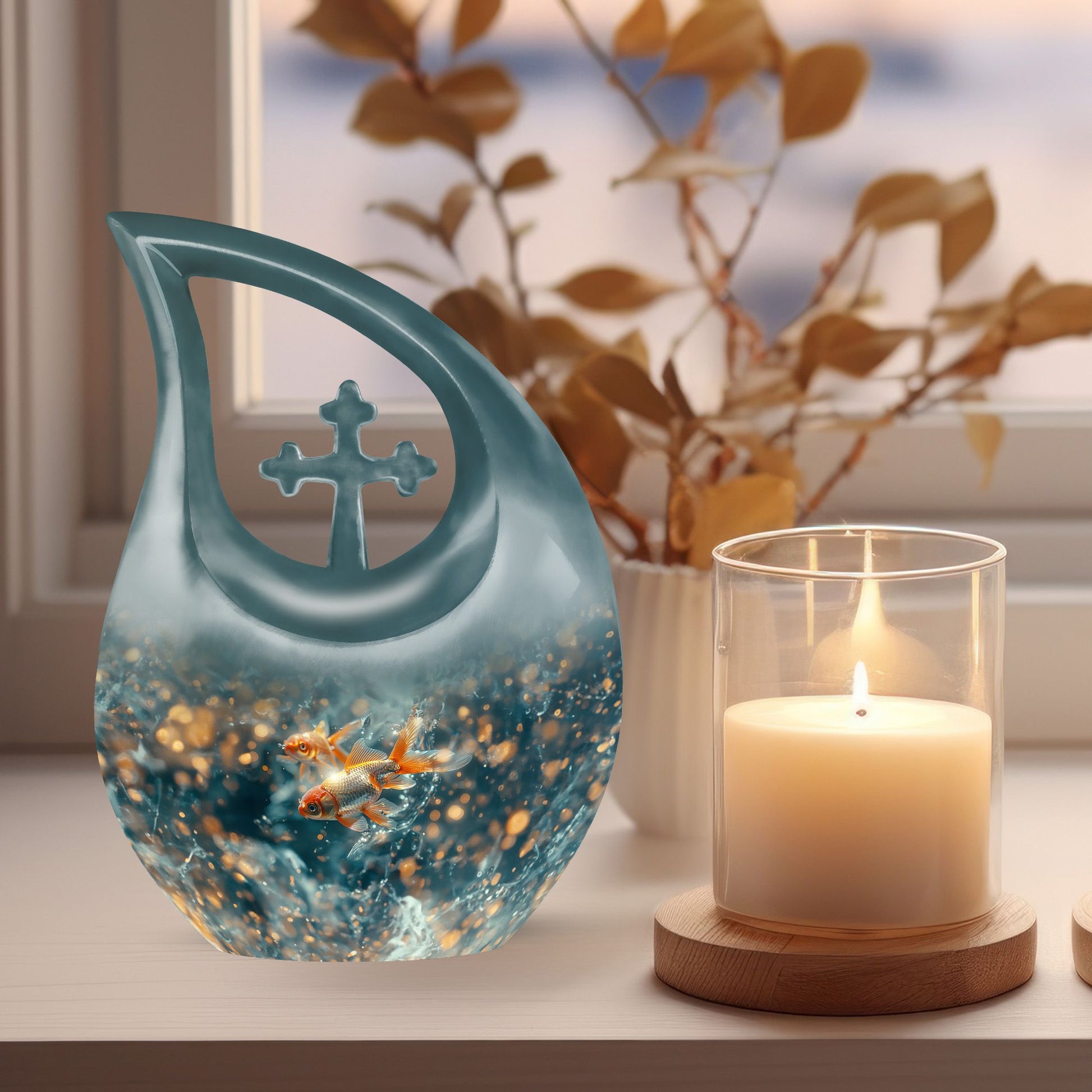 10-inch aluminium large Burial Urn