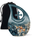 Fish Theme Large Urn 10 Inch