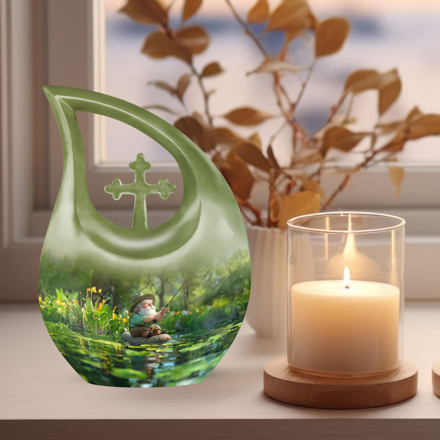 10-inch Fishing Urn